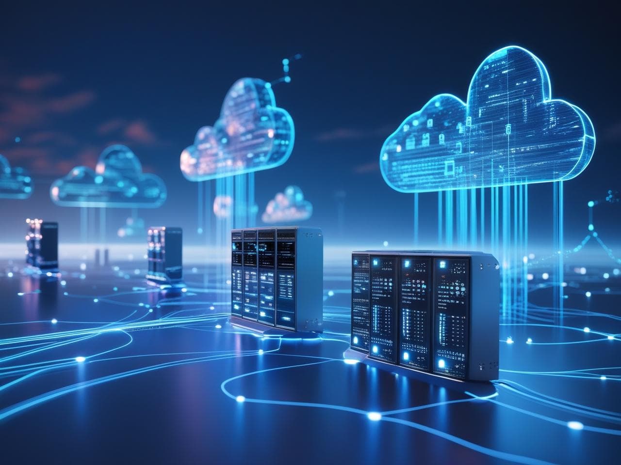 Cloud Hosting service background image