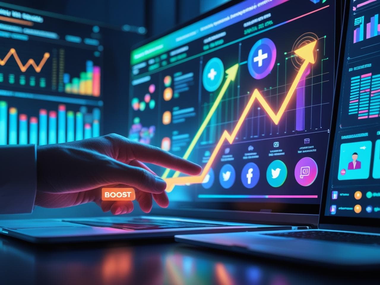 Marketing service background image